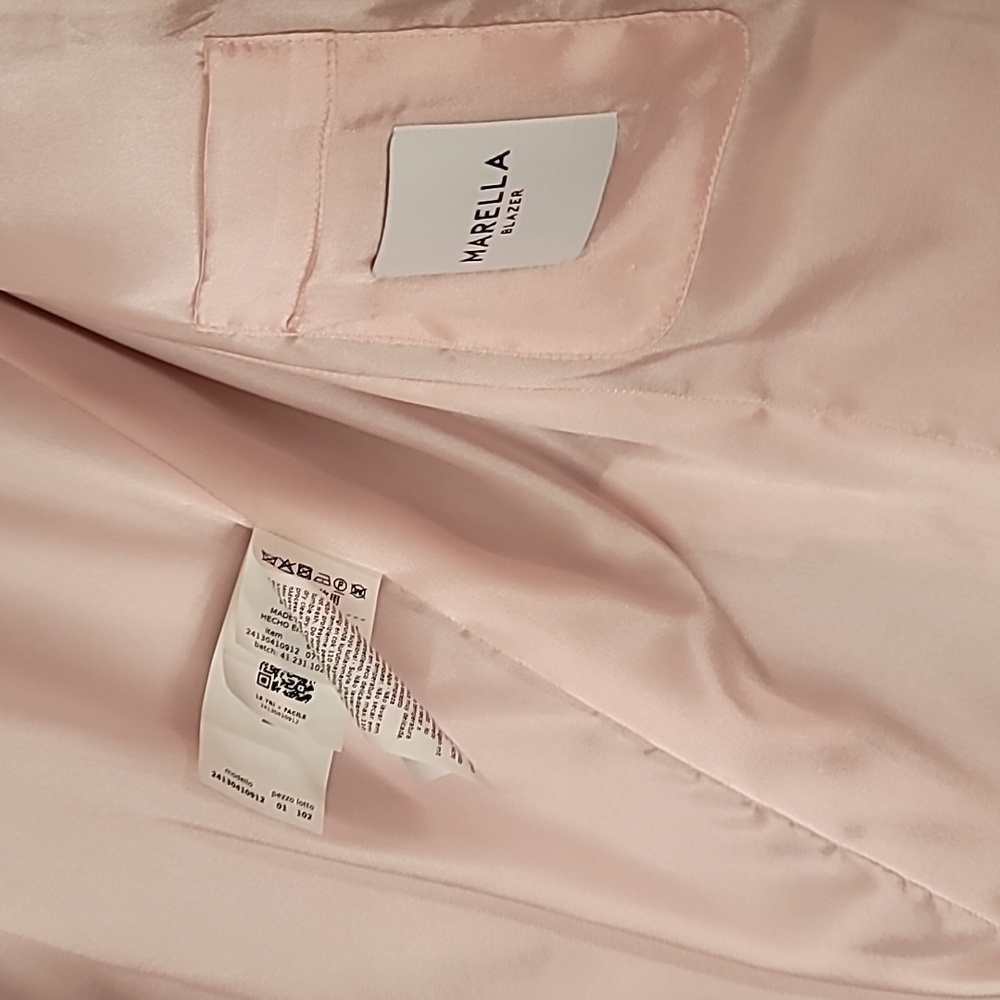 Pink Blazer Jacket By Marella - Picture 9 of 16